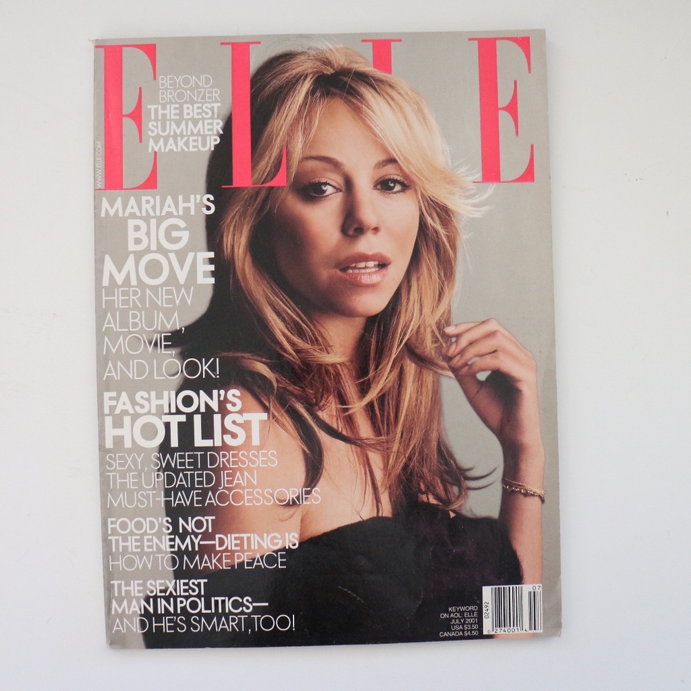 2001 Elle Magazine Mariah Carrey cover